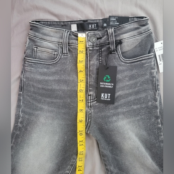 KUT from the kloth Connie High Rise Fab Ab Ankle Skinny / New NWT Size 00 - Picture 10 of 10